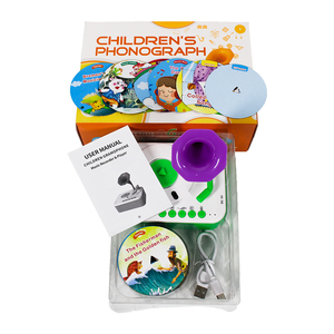 Reproductor de audio de fonógrafo para niños, reproductor de música, máquina de aprendizaje de cuentos, juguetes educativos científicos - Product Image 1