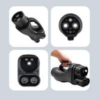 Adaptador GBT a CCS2, Conector EV de Carga Rápida CC, Ligero y Portátil, IP55, 300A, Alta Potencia para Vehículos Eléctricos