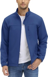 Veste Softshell légère unisexe, élégante, écologique, imperméable et en toutes saisons, avec poche sur le support et logo personnalisé pour l'hiver, pour hommes - Product Image 3