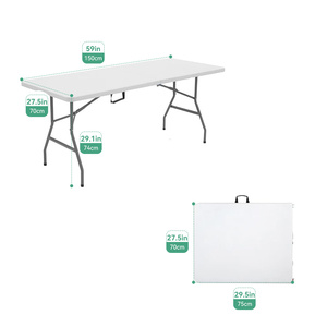 Chaises pliantes de jardin en plastique blanc, légères et portables, idéales pour les événements et les mariages - Product Image 5