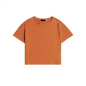 Tops cortos de LICRA de algodón de alta calidad personalizados, camiseta para mujer, Camiseta ajustada de Fitness, camisetas cortas cuadradas para mujer - Product Image 3