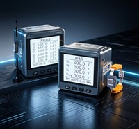 EASTSONG ES600E Medidor de Energía Inalámbrico Trifásico de 6 Canales, Clase 0.5S, Armónico, 4DI, 2DO, Salida de Pulso, RS485, IP65, EMC