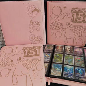 Reliure pour cartes <span class=keywords><strong>Ultra</strong></span> <span class=keywords><strong>Pro</strong></span>, 9 pochettes, pochettes double face, reliure pour cartes à collectionner, reliure pour cartes à collectionner de qualité supérieure, fermeture éclair, porte-cartes à collectionner - Product Image 4