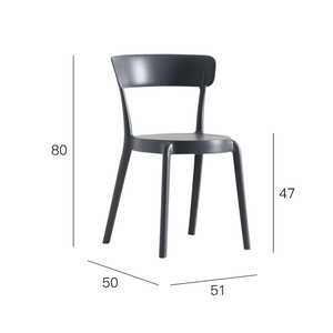 De diseño moderno barbar café restaurante salón sala de mesa de muebles de silla de plástico - Product Image 2