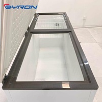Congélateur coffre commercial multi-spécifications, étagères réglables, contrôle numérique, 1/2/3 portes, équipement de réfrigération