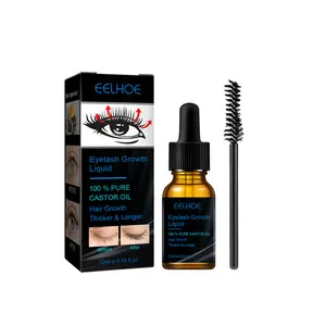 EELHOE Natural Castor Oil Eyelash JSKY Thick and Long Curling Moisturizing and Not Easy to Smudge Care Solution in Boxes