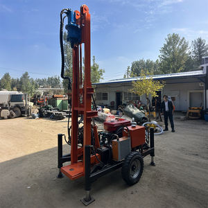 펌프 모터 엔진 핵심 부품을 갖춘 휴대용 160m DTH 소형 유압 시추공 드릴링 리그 트레일러 장착형 수井 장비 - Product Image 2