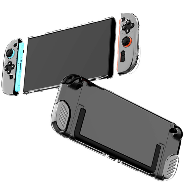 Transparent PC Hard Shell Case for Nintendo Switch 2 Crystal Clear Detachable Protective Cover for Switch 2 Console