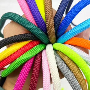 Tali Sepatu Polyester 100% Ramah Lingkungan, Berlapis, Dua Warna, Berkualitas Tinggi untuk Pakaian Olahraga, DIY Topi, Tas, Sepatu - Product Image 1