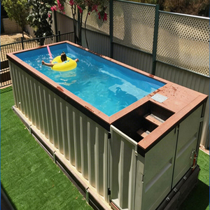 <span class=keywords><strong>Piscine</strong></span> Conteneur Intérieure/Extérieure, Piscines <span class=keywords><strong>de</strong></span> Plongée, <span class=keywords><strong>Piscine</strong></span> Familiale Préfabriquée Extérieure, Maison Conteneur <span class=keywords><strong>avec</strong></span> Filtration Intégrée - Product Image 1