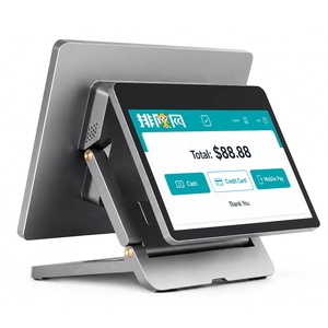 ขายส่งเครื่องบันทึกเงินสดแบบ All-in-One ระบบคู่ 11 นิ้ว พร้อมระบบ WIFI BT Point of Sale - Product Image 1