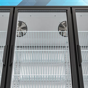 Refrigerador Vertical Comercial para Supermercados, con 3 Puertas de Vidrio, Exhibidor de Bebidas, Enfriador Vertical de Una Sola Temperatura - Product Image 5
