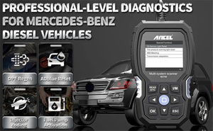 ANCEL BZ700OBD2メルセデスベンツスプリンタースマートオールシステム用自動車用スキャナーABSSRSSASオイルリセットディーゼル車診断ツール - Product Image 5