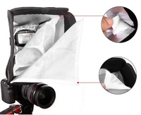 Diffuseur de flash pliable pour appareil photo reflex numérique, boîte à lumière douce pour flash, softbox 23 cm, utilisé pour les flashs universels, accessoire de studio photo