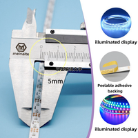 Tira de LED RGB WS2812B de 5V con IC Integrado, 60/100/144 LED por Metro, Programable, 5050, a Todo Color, Flexible