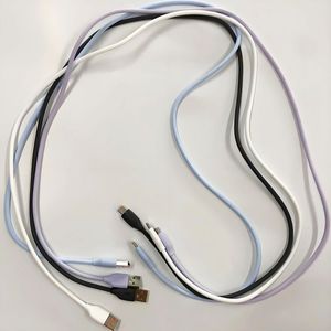 1M True Silicone 20W PD Cable Fast Charging Quick Mobile Phone <b>Charger</b> 5A Type-C for IOS Earphones Computer Data - Product Image 6