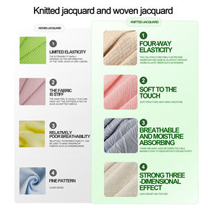 Fabricant de tissus jacquard directement de l'usine, tissu jacquard tricoté 3D, design personnalisé pour vêtements de nuit - Product Image 5