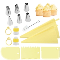 Ensemble de pochettes et pochettes réutilisables pour la décoration de gâteaux Kit d'outils pour glaçage coupleur de poche à pâtisserie