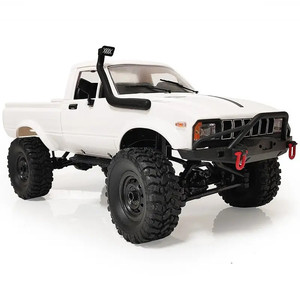 WPL <span class=keywords><strong>Hilux</strong></span> Pick-up C24-1 Coche <span class=keywords><strong>RC</strong></span> Crawler 4x4 Todoterreno con Faros Brillantes, Vehículo de Escalada a Control Remoto DIY, Juguetes Modelo de Alta Velocidad - Product Image 6