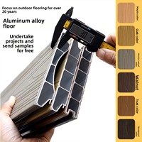 Système de revêtement de sol extérieur Sunsbuild, directement de l'usine, personnalisé, en aluminium extrudé anodisé, lisse, imperméable et antidérapant