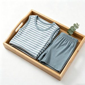 Ensemble de <span class=keywords><strong>pyjama</strong></span> pour enfants au design optimal : débardeur en modal et short de maison pour garçons - Product Image 6