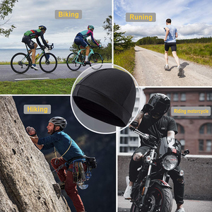 2021 Tùy Chỉnh Biker Tai Đen Beanie Hat Trống Bóng Chày Thời Trang Chàng Trai Skull Cap - Product Image 6