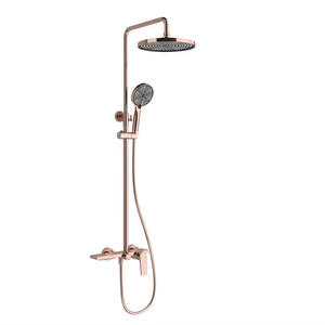 Vimijia All-Copper Wall-Mounted Top <b>Spray</b> Booster Shower Head Faucet Set Hot/Cold Ceramic Core Mixing Valve for Hotel Bathroom - Product Image 2