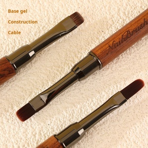 Professional Double-Headed Nail <b>Brush</b> Nylon Line Art <b>Brush</b> with Wood Handle for Nail Drawing Beauty Use - Product Image 3