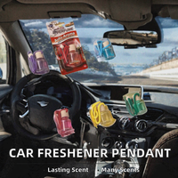 Diffuseur de parfum portable pour voiture, en forme de bouteille en verre, désodorisant longue durée, vente en gros