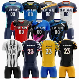 High Quality Wholesale Blank Custom Football Training Wear Club Jerseys Soccer Uniform Football T-Shirt For Men