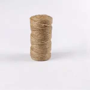 Manufacturer Hot Sale Durable Nature Fiber Brown 2mm 5mm Greenhouse Packing Twine Twisted Sisal Twine Jute Twine