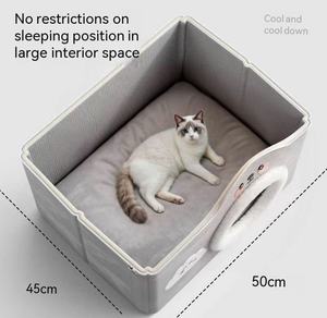 Kedi yatağı - Yarı kapalı, her mevsime uygun. Kış için kedi yatağı, kediler için uyku alanı, kedi yatağı. - Product Image 6