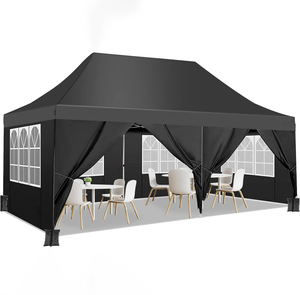 Carpa de montaje al aire libre 10X20 Toldos Gazebo 3x3 Garden Party Carpa plegable con dosel comercial - Product Image 3