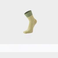 Chaussettes de yoga antidérapantes à cinq doigts pour femmes, idéales pour le Pilates, le ballet, la barre, la danse, en coton et élasthanne, longues, motif cœur