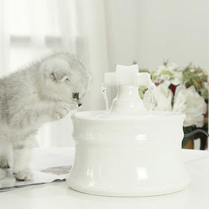 Chat et Chien Distributeur D'eau Automatique Pagode Filtre Inclus en céramique d'eau <span class=keywords><strong>fontaine</strong></span> d'eau pour animaux de compagnie bol - Product Image 2