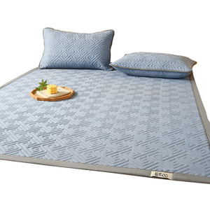 Ensemble de matelas rafraîchissant en pur coton, taille lit 1,2 m, lavable en machine, drap tatami, taie d'oreiller, usage domestique, qualité A, 3 pièces - Product Image 3