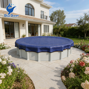 Bâche de piscine hivernale renforcée et résistante aux déchirures, pour piscines hors sol, avec coutures doubles pour une protection durable de la piscine. - Product Image 2