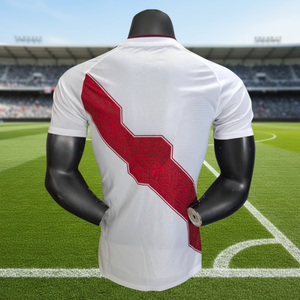 2627 Peru Milli Futbol Takımı Oyuncu Versiyonu Futbol Forması Nefes Alabilen %100 Polyester Erkekler İçin Yazlık Kısa Kollu 2XL Beden Tişört - Product Image 4