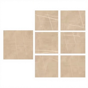 Carreaux de porcelaine Pulpi Ivory 800x800mm (80x80cm) à haute brillance, aspect marbre, dalles murales en pierre frittée effet marbre du Mexique - Product Image 1