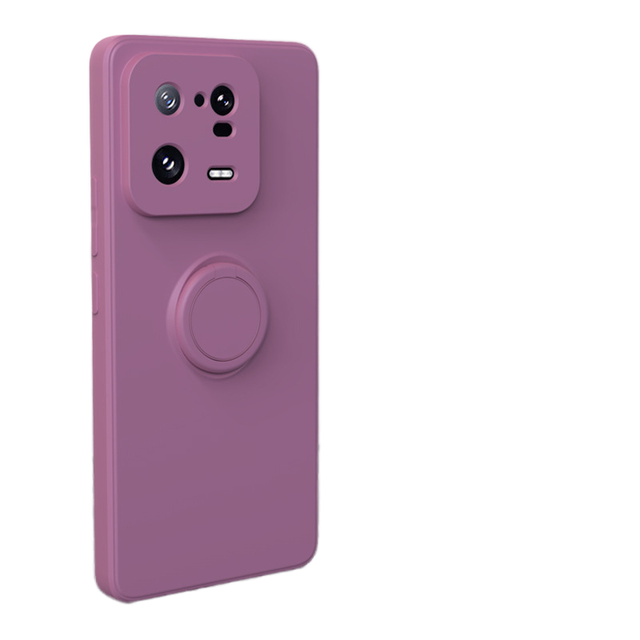 Best Cheap ForXiaomi Redmi 13 5G Phone Case Ins Style Holder Flexible Rotation Ring Design Liquid Silicone TPU Phone Protection