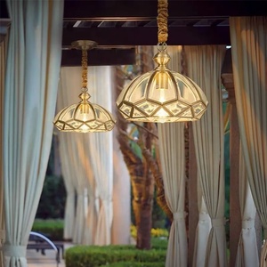 Mỹ phong cách Bắc Âu dẫn đèn chùm ngoài trời đồng biệt thự sunroom ban công Pavilion vườn trang trí đèn chùm - Product Image 5