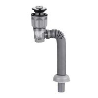 Ensemble de tuyaux de vidange horizontaux modernes pour lavabo, anti-colmatage, anti-odeur et anti-fuite, vente en gros