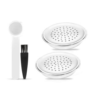 Capsules de <span class=keywords><strong>café</strong></span> réutilisables en acier inoxydable pour la maison, ensemble de filtres, tasse à <span class=keywords><strong>café</strong></span> avec cuillère, adapté à sengeo HD7801 - Product Image 2