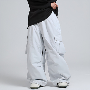 Pantalon de ski Polartec pour homme et <span class=keywords><strong>femme</strong></span>, coupe ample, nouveau, imperméable et chaud, pour snowboard et activités de plein air, grandes tailles - Product Image 3