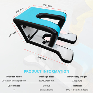 Popular PVC Hydrofoil <b>Inflatable</b> Water Surfing Equipment New Design Marina-Launch Sports Pumping Accessories Blue&White DP02 Inf - Product Image 6