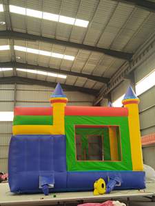 Ticari şişme sıçrama ev çocuklar için Blower ile şişme şato 0.55mm PVC açık oyun alanı doğum günü partisi CE sertifikalı - Product Image 4
