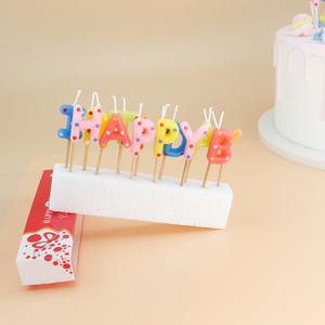 Candele all'Ingrosso per Compleanno con Forme Colorate a Pois, Candele per Torte di Compleanno - Product Image 5