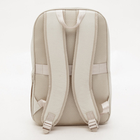 Sac à dos matelassé léger pour étudiants avec compartiment rembourré pour tablette, sangle élastique et poche arrière en maille pour le quotidien universitaire, femmes, adolescentes, OEM