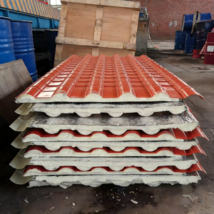 カスタムサイズのモダンデザイン、環境に優しい断熱ロックウールサンドイッチパネル（倉庫、グローバル建設プロジェクト向け） - Product Image 2