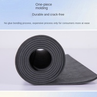 Tapis de yoga en caoutchouc naturel antidérapant à haute adhérence, design arc-en-ciel personnalisé, lignes gravées au laser, 183 cm, 5 mm d'épaisseur, exclusif pour les studios de yoga